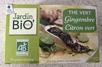 Mängden socker i Thé Vert saveur Gimgembre Citron vert
