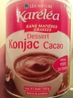 Mängden socker i Dessert Konjac Cacao