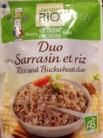 Mängden socker i Duo sarrasin et riz bio