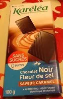 Mängden socker i Chocolat noir fleur de sel saveur caramel