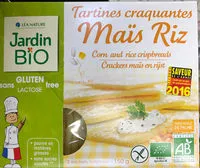 Mängden socker i Tartines craquantes Maïs Riz