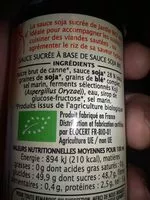 Mängden socker i Sauce Soja Douce Bio