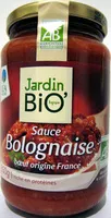 Mängden socker i Sauce bolognaise Bio