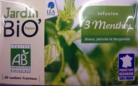 Mängden socker i Infusion 3 Menthes Jardin Bio