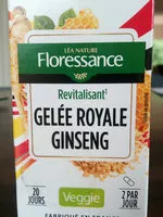 Mängden socker i Gélule Végétale Revitalisant, Ginseng / Gelée Royale