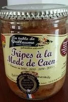 Mängden socker i 400G TRIPES MODE DE CAEN TABLE DE GUILLAUME