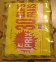 Mängden socker i 30 oeufs frais