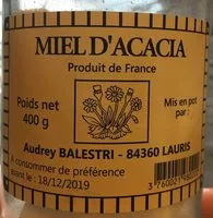 Mängden socker i MIEL D’ACACIA