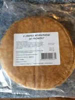 Mängden socker i Crêpes de froment