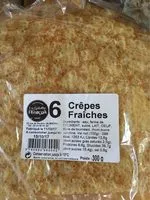 Mängden socker i Crêpes fraîches