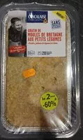 Mängden socker i Gratin de moules de Bretagne aux petits légumes