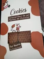 Mängden socker i Cookies caramel fleur de sel , pépites de chocolat