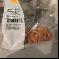 Mängden socker i Amande decortiquee