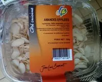 Mängden socker i Amandes effilées