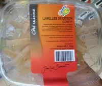 Mängden socker i Lamelles de citron confit