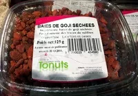 Mängden socker i Baies de goji séchées