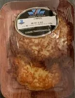 Mängden socker i 2 râpées de pomme de terre