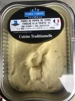 Mängden socker i Purée de pomme de terre fraiche à la truffe 1%