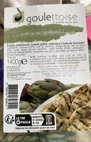 Mängden socker i Coeurs d’artichauts coupés grillés