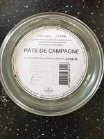 Mängden socker i Pâté de campagne