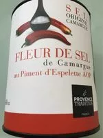 Mängden socker i Fleur de sel de Camargue au piment d’Espelette AOP