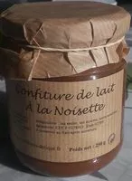 Mängden socker i Confiture de lait à la noisette