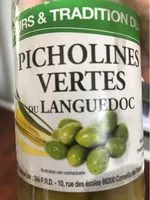 Mängden socker i Olives Picholines vertes Saveurs & Tradition du Midi