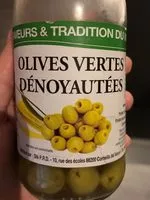 Mängden socker i Olives vertes denoyautées