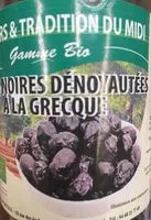 Mängden socker i Olives noires denoyautees a la grecque