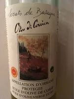 Mängden socker i Huile d'Olive Vierge Extra Corse AOP