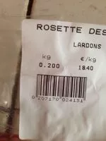 Mängden socker i Magret de canard séché aux herbes