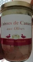 Mängden socker i Cuisse de canard aux olives