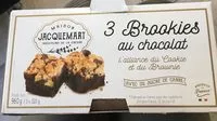 Mängden socker i 3 brookies au chocolat