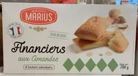 Mängden socker i Financier aux amandes