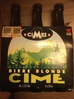 Mängden socker i Biere blonde artisanale - Cîme