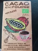 Mängden socker i Cacao en poudre non sucré