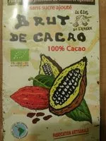 Mängden socker i Brut de cacao sans sucre