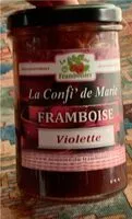 Mängden socker i Confiture framboise violette