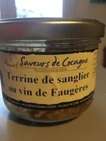 Mängden socker i terrine de sanglier