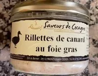 Mängden socker i Rillettes de canard au foie gras