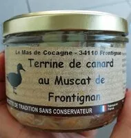 Mängden socker i Terrine de canard au muscat de frontignan