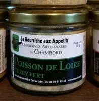 Mängden socker i Rillettes Poisson de Loire curry vert