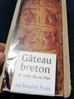 Mängden socker i Gâteau breton au beurre frais