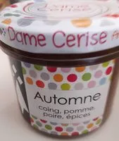 Mängden socker i Automne: coing pomme poire epices