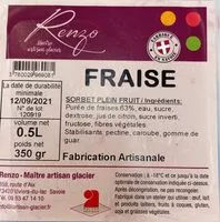 Mängden socker i Glace a la fraise