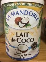 Mängden socker i Lait De Coco En Poudre Bio - 400 G - La Mandorle