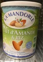 Mängden socker i Lait d'amande et riz