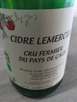 Mängden socker i Cidre Lemercier