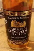 Mängden socker i Pur jus de pomme pétillant