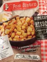 Mängden socker i Pom bistro rissolées